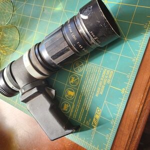Vintage Black Camera Lens sun hi-tele zoom lens F:48 F=85-210mm pistol grip